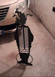 Porta CD Vintage Pippo Disney in Metallo Nero