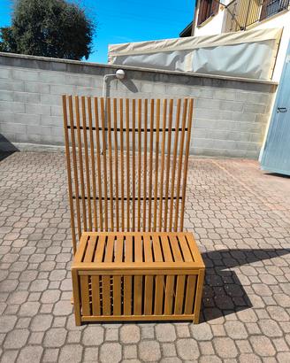 mobiletto in legno per esterno