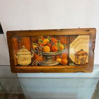 QUADRO VINTAGE IN LEGNO DECOUPAGE