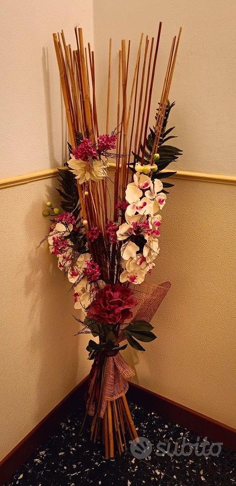 Composizione fiori finti con orchidee - Arredamento e Casalinghi