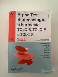 Manuale alpha test biotecnologie e farmacia