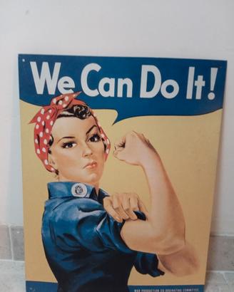 Stampa vintage su metallo