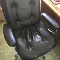 Poltrona direzionale ufficio vera pelle
