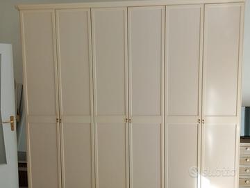 Armadio 6 Ante Capiente Stile Classico / Moderno