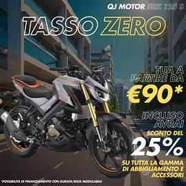 QJ Motor SRK 125-PROMO-TASSO 0- RATA DA 90 EURO-