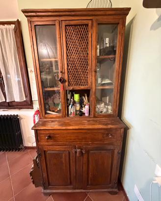 Credenza/Vetrinetta rustica arte povera