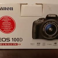 Canon EOS100D DSLR obiettivo EF-S usata pochissimo