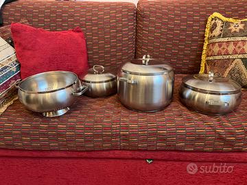 Set pentole acciaio inox Fratelli calderoni
