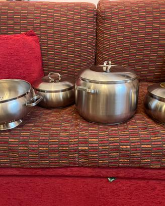 Set pentole acciaio inox Fratelli calderoni