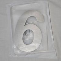 Numero Civico Metallo Satinato o Inox - Numero 6/9