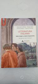 "Letteratura Italiana" Mondadori Editore