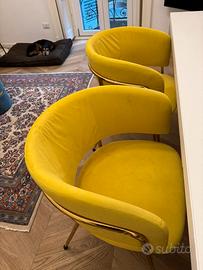 Sedie/poltrone in velluto