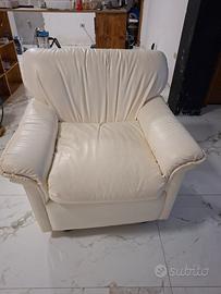 poltrona in pelle