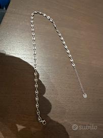 Collana a maglie ovali in acciaio