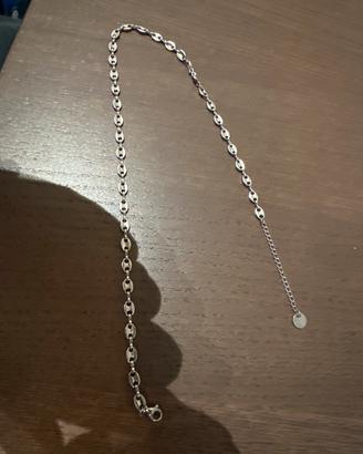 Collana a maglie ovali in acciaio