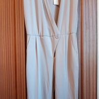 Jumpsuit beige donna nuova con cartellino 