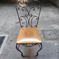 Sedia vintage in ferro battuto anni 60 / 70