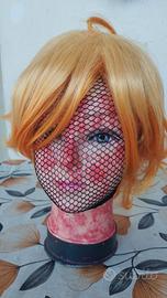 parrucca corta arancione 