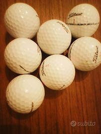 7 palline da golf nuove e seminuove