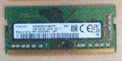 Ram DDR4 sodimm 16gb 3200 MTs Samsung