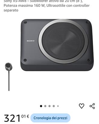 Sony XS-AW8 - Subwoofer attivo 
separato