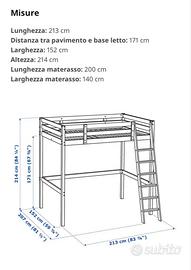 Letto a soppalco IKEA