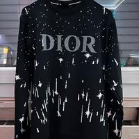 FELPA DIOR con logo brillantinato