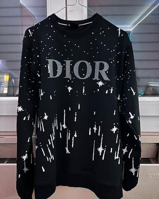 FELPA DIOR con logo brillantinato