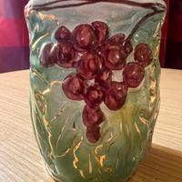 Vaso decorativo uva oro verde vintage