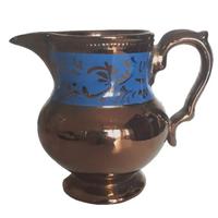 brocca lattiera antica maltese in ceramica marrone