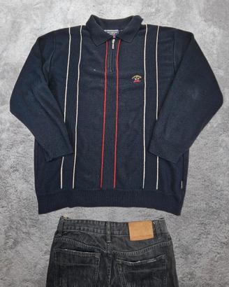 maglione con zip paul & shark