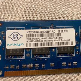Ram 2Gb 2Rx8 PC2 6400U 666