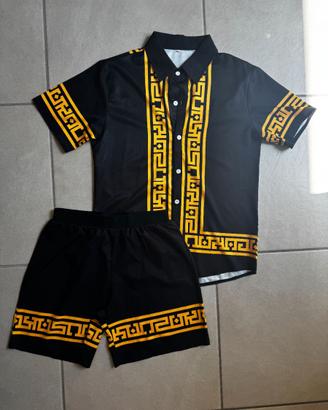 Completo uomo Greek Key Barocco tg S Versace style
