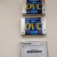 3 video cassette DVC vergini con imballo originale