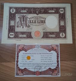Lire 1000 Periziata” Leggi “