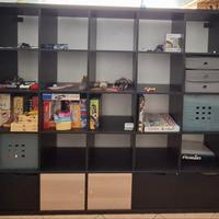 IKEA KALLAX 5x5 Nero-Marrone + Accessori