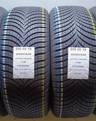 4 GOMME 255 55 19 GOODYEAR 4 STAGIONI RIF4625