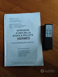 stufa in maiolica a pellet