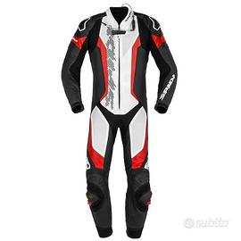 Tuta Spidi Laser Pro Perforated nero bianco rosso