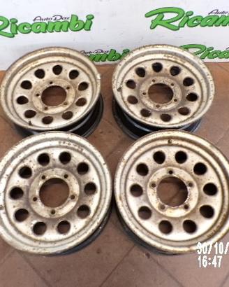 CERCHI IN FERRO JIMNY DA 15 X 5.5 POLLICI 2008