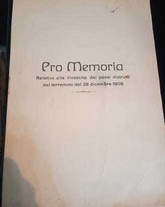 Pro memoria del Sindaco e del Fascio di Palmi al G
