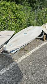 Barca a vela- laser- timone in carbonio