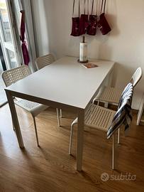 tavolo allungabile IKEA + 6 sedie