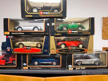 Lotto 8 automodelli Bburago e Maisto 1:18