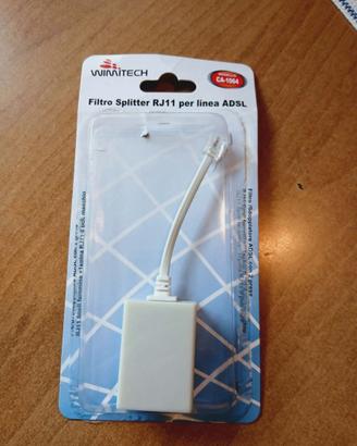 Filtro Splitter RJ11 per linea ADSL