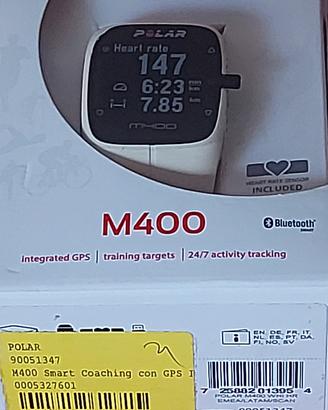 Cardiofrequenzimetro  Polar M400 completo di acces