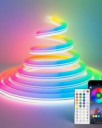 Striscia LED Neon 15M RGB App Telecomando Musica
