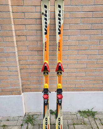 sci volkl p60 168 cm con attacchi salomon