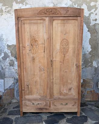 Armadio Liberty Vintage in Legno Massello naturale