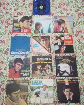 Set Gianni Morandi 13 Dischi 45 Giri Vintage 